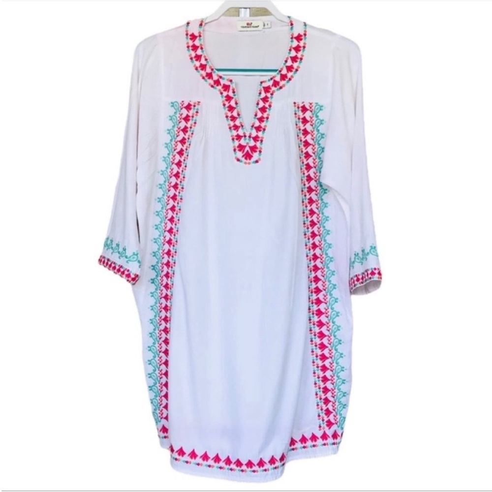 Vineyard Vines Embroidery Flowers
Dress Swimsuit Cover Up Size S